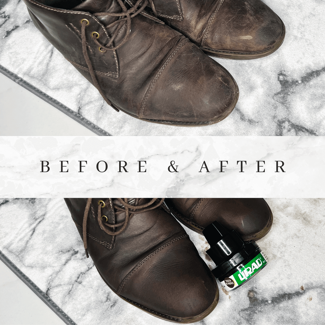 Urad leather conditioner is a premium leather care for proper shoe maintenance for brown shoe and other leather products.
