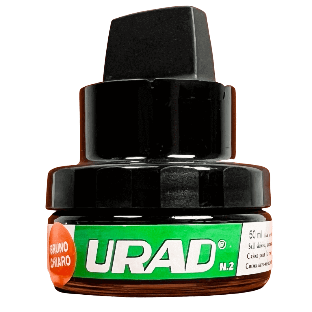 Light brown Urad leather conditioner is a versatile product that can be used to maintain and protect the finish of various types of leather footwear, including leather dress shoes, ladies leather shoes, and leather biker boots.