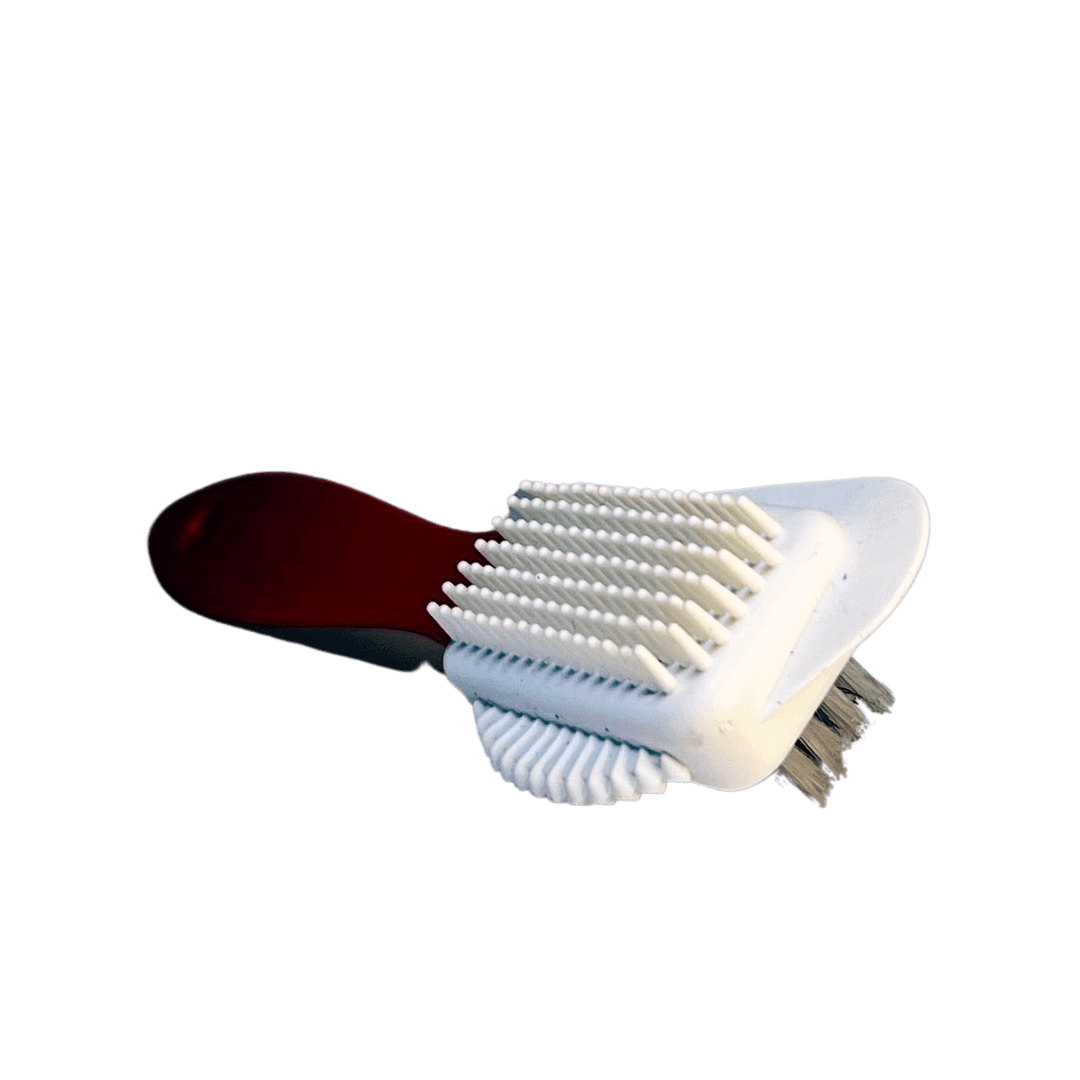 For nubuck leather care, this brush is also effective in removing dirt and restoring the natural texture of the leather. It's versatile enough to use on smooth leather and even distressed leather.