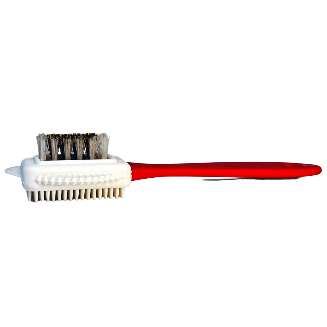 This all in one leather brush is perfect for cleaning cowhide, synthetic leather, suede leather, and black leather. Its multi functional design allows you to gently remove dirt and stains from each type of leather without causing damage or discoloration.